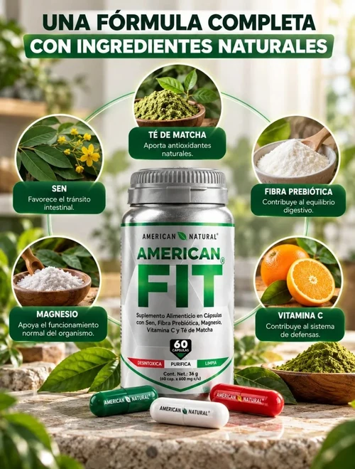 American Fit - Suplemento Alimenticio 60 Cápsulas